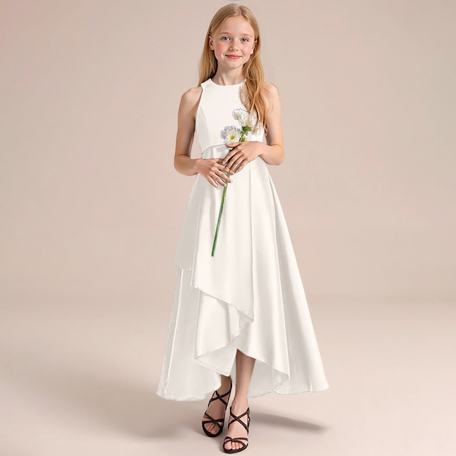 Robe De Soirée Élégante Pour Fille Rouge - Neuf Avec Étiquettes, Sans Marque