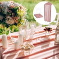 thumbnail image 5 of Uxcell 10Ft Chiffon Table Runner 28 x 120 Inch Rustic Gauze Tablecloth Dusty Rose, 5 of 6