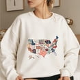 thumbnail image 4 of 4th of July Sweatshirt for Women - USA Map Bible Verse Patriotic Christian Pullover - Faith Graphic Independence Day Shirt, 4 of 7