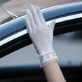 thumbnail image 4 of Grofry Women Gloves,Summer Driving Touch Screen Sunscreen Glove Anti-UV Sheer Lace Mittens 15#, 4 of 6