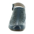 thumbnail image 2 of Easy Spirit Womens Dawn Leather Laser Cut Sandals Shoes, 2 of 5