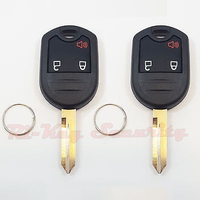 Ford Factory Alarm - 2 Replacement Cases Shells For Ford Remote Key Keyless Entry Alarm Key 3 Buttons