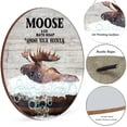 thumbnail image 2 of Moose Bath Soap Wash Your Hooves Vintage Wooden Round Sign, Moose Print, Moose is in The Bath Funny Bathroom Decor, Animal Wall Art, Gift for Moose Lovers, Housewarming Gift 12x12 Inches, 2 of 6
