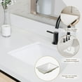 thumbnail image 4 of ARIEL Monroe 55 Inch Single Rectangle Sink Bathroom Vanity With Pure White Quartz Countertop 1.5 Inch Edge In Oak, 4 of 8
