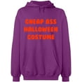 thumbnail image 2 of OXI Hoodie Sweatshirt - Cheap Ass Halloween Costume, Basic Casual Hoodie for Men's and Women Fleece Hoodie Long Sleeve - Purple Medium, 2 of 3