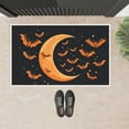 thumbnail image 4 of Halloween Entryway Door Mat 19.7x31.5 Inch - Bats Flying Moon Minimalistic Durable Door Mat Outdoor Entrance Halloween Theme Doormat - for Garden House, 4 of 5