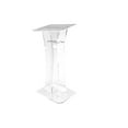 thumbnail image 3 of FixtureDisplays® Plexiglass Acrylic Podium Clear Lectern Church Pulpit With Cross décor 1803-311, 3 of 5