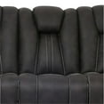 thumbnail image 3 of Furniture of America Axle Transitional Faux Leather Reclining Sofa in Dark Gray, 3 of 3