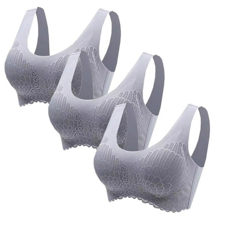 Women s Sports Bra Lace latex Bra for Running Workout Bralette Fitness Yoga Bras Removable Padded Breathable Underwear