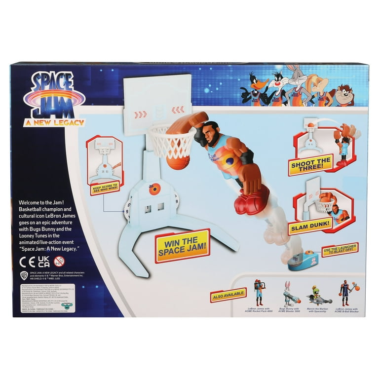 Space Jam: A New Legacy - Super Shoot & Dunk Playset with LeBron James  Figure