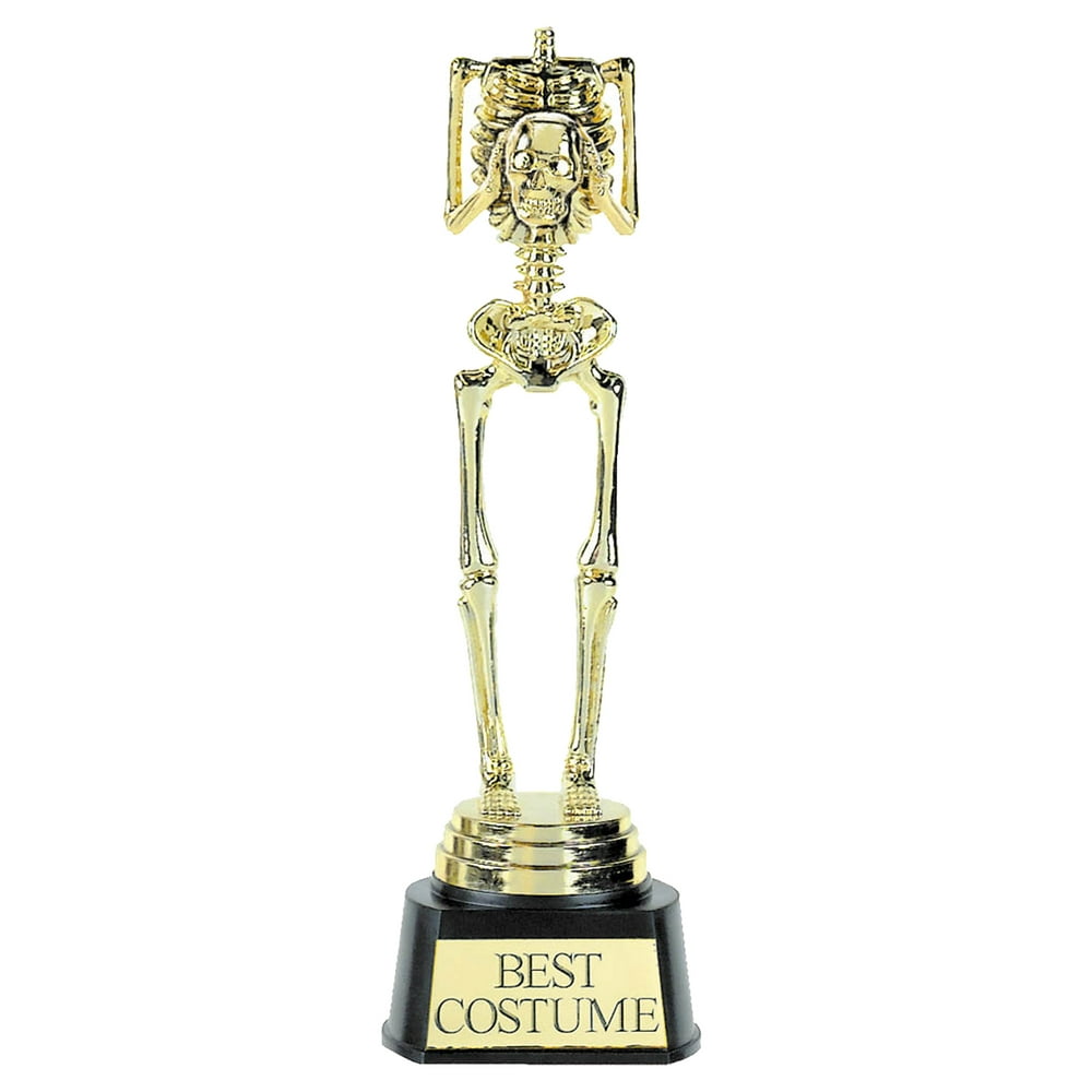 Best Costume Skeleton Plastic Trophy