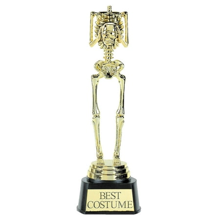 Best Costume Skeleton Plastic Trophy