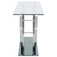 thumbnail image 5 of Danville U-shaped Glass Top Entryway Console Table Chrome, 5 of 6