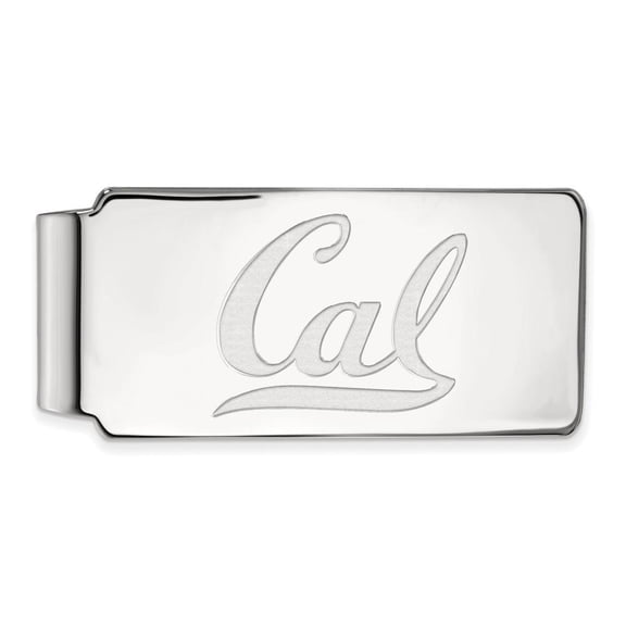 Sterling Silver LogoArt Official Licensed Collegiate University of California (UC) Berkeley Money Clip