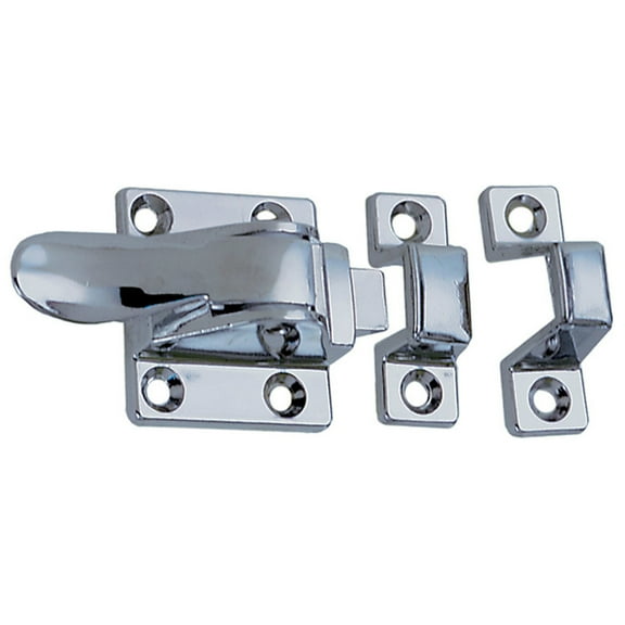 Perko 1102DP1CHR Chrome-Plated Cupboard Catch - 1-1/2" x 1-7/8"