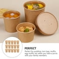 thumbnail image 2 of FUTUREORYY Paper Takeout Containers Khaki Pulp 25 Sets 3.77X3.77X3.65Inch, 2 of 6