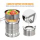 thumbnail image 3 of Portable Stainless Steel Lightweight Wood Stove Alcohol Stove Burner Outdoor Cooking Picnic BBQ Camping, 3 of 4