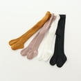 thumbnail image 2 of Cecorc Baby Tights Knit Socks Opaque Pantyhose Cotton Leggings Girls Fall Outfits, 4Pack, 0-3,3-6 Months, 2 of 5
