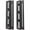 Black, variant on Tripp Lite High-Capacity Vertical Cable Manager - Deep Double Finger Duct with Cover - Single Sided - 12 in. Wide - Black - 7 ft. (2.2 m) - Finger Duct - Black - Cable Organizer
