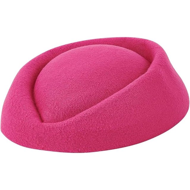 Sombrero tipo pillbox de azafata, base para tocado, gorro de lana, sombrero pillbox de azafata, base para tocado de cóctel para damas
