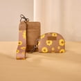 thumbnail image 7 of Wrangler KeyChain Wristlet Wallets for Women Sunflower Floral Dual Pouch Wristlet Western Credit Card Holder Wallet with Zipper Pocket, Khaki, 7 of 7