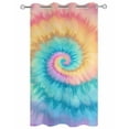 thumbnail image 2 of nqOlkjepod Outdoor Curtains for Patio Waterproof, Colorful Tie Dye Outdoor Privacy Panels Grommet, Rainbow Ombre Abstract Pattern Art Blackout Outside Curtains for Porch/Cabana 54"x108", 1 Panel, 2 of 8
