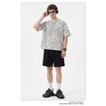 thumbnail image 2 of Men's Oversized Leopard Print T-Shirt, Relaxed Cotton Crewneck Streetwear Tee, 2 of 5