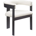 thumbnail image 2 of Pemberly Row Contemporary Cream Vegan Leather Dining Chair (Set of 2), 2 of 9