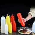 thumbnail image 6 of Condiment Squeeze Bottles,Leak Proof Plastic Squeeze Squirt Bottles,Refillable Condiment Containers,Sauce Bottles for Ketchup,Oil,Honey,Dressing WHITE 300ML SINGLE HOLE, 6 of 8