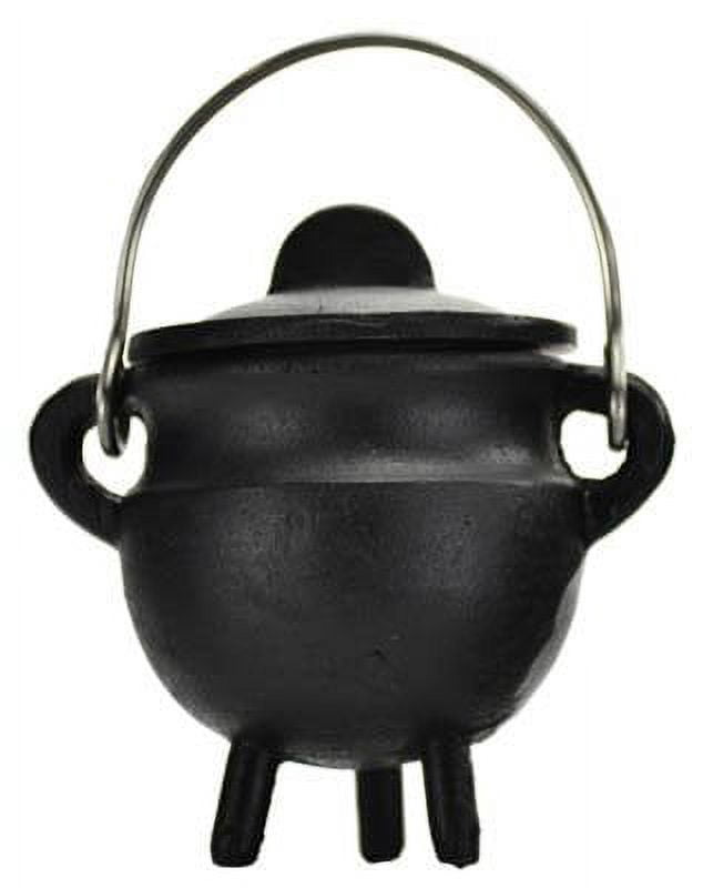 Plain cast iron cauldron w/ lid 2 3/4" *