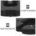thumbnail image 2 of SHISUYAN Black Metal Lamp Base Accessory for DIY Projects with Heavyduty Stability, Compact Round Design, Ideal for Home or Office, 2 of 8