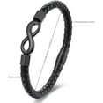 thumbnail image 4 of To My Man, Infinity Leather Bracelet Husband Gifts from Wife I Love You Forever and Always Bracelet Boyfriend Anniversary Birthday Christmas Fathers Gifts for Men, 4 of 6