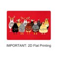 thumbnail image 5 of JML Outdoor Mat Non Slip Doormat 20"x32" Front Door Mat Outside Absorbent Rubber Mat Entryway Rug Floor Mat,Red Farm Chicken & Christmas, 5 of 8