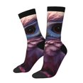 thumbnail image 1 of Balery Cute Flower Owl Calcetas Largas con Estampado para Hombre y Mujer – Suaves y Transpirables, Talla Única (US 5-11), 1 of 6