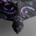 thumbnail image 5 of Black Halloween Ghost Spider Pattern Rectangle Tablecloth 60"x120",Waterproof Polyester Rectangle Table Cloth, Wipeable Spillproof Polyester Tablecloth for Dining, Camping, Indoor and Outdoor, 5 of 6