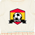 thumbnail image 4 of Inktastic Soccer Spain Flag Banner Girls Toddler Dress, 4 of 5