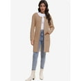 thumbnail image 4 of Cardigan Sweaters for Women Open Front Long Trench Coats Jacket Fall Winter Coatigan, 4 of 6