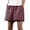 Wine, variant on Kvture Women's Casual Wide Leg Shorts with Pockets Vintage Elastic Waist Striped Pattern Short Pants for Women M