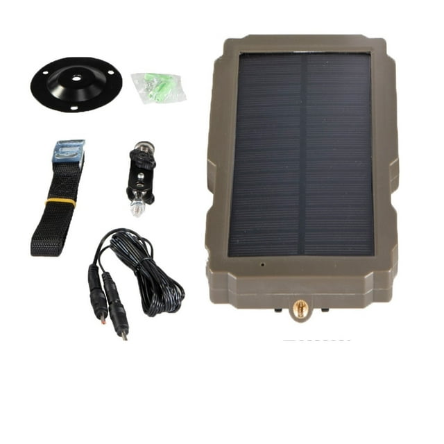 Trail Camera Solar Panel Outdoor Waterproof 3000 MAh Lithium Battery Trail Camera Solar Panel Kit - Waterproof Solar Charger Power System ,Foldable and Easy Setup