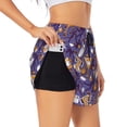 thumbnail image 3 of Running Shorts for Women, Bowling Game Workout Athletic Shorts with Pockets, Lounge Yoga Shorts Women, 3 of 7