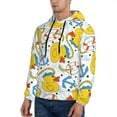 thumbnail image 3 of Bingfone Ducks And Anchors Men'S Drawstring Hoodie Long Sleeve Pocket Sweatshirts-Xx-Large, 3 of 9