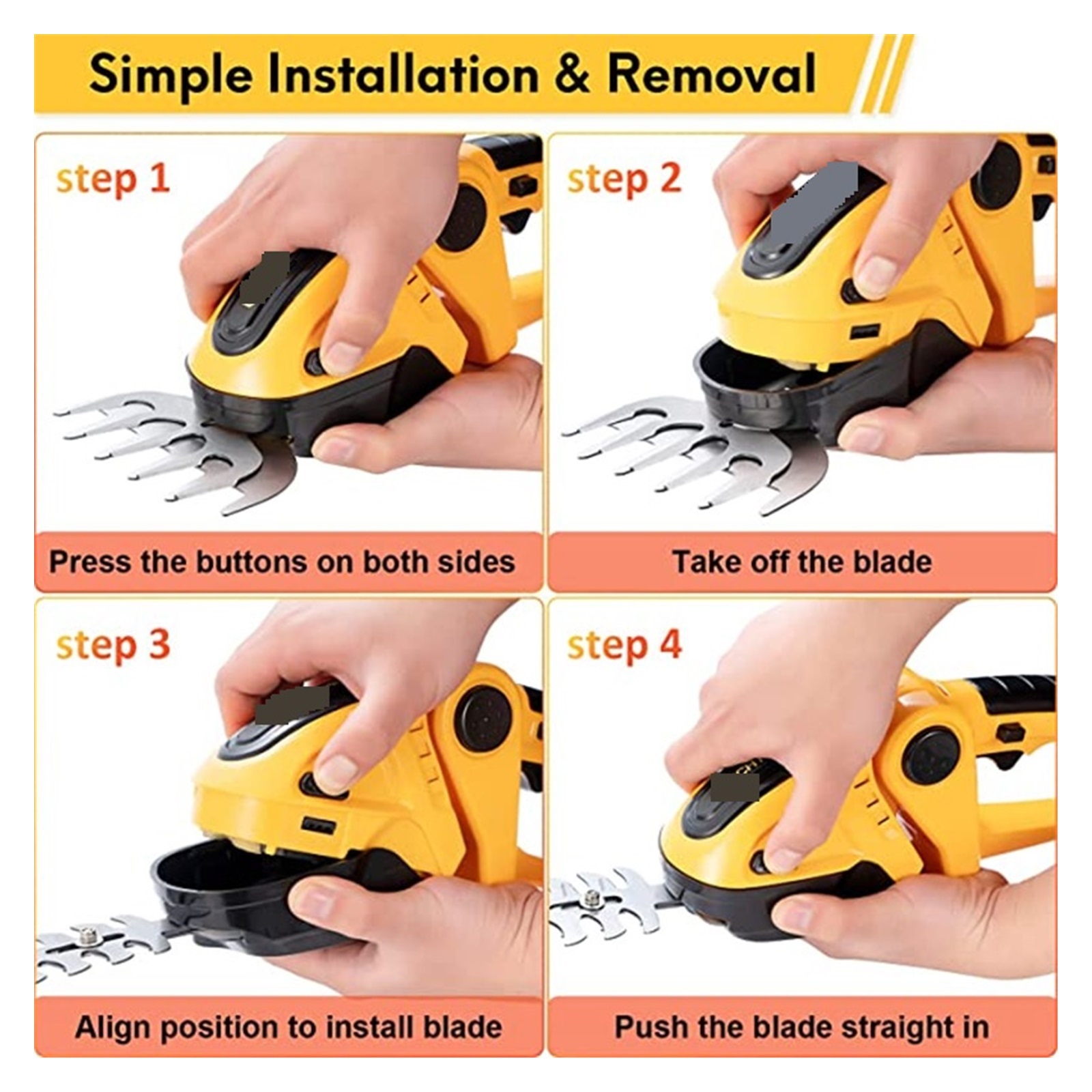 24V Cordless Electric Hedge Trimmer 2 in 1 Mini Handheld Hedge Trimmer Rechargeable Household Shrub Weeding Pruning Mower Tools ,2 IN 1 Trimmer & Edger