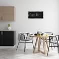 thumbnail image 2 of Stupell Industries Coffee Bar Classy Script Food & Beverage Painting Black Floater Framed Canvas Art Print Wall Art, 25 x 11, 2 of 9