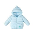 thumbnail image 3 of HIPYLO Boys Jackets Size 7-8 Girls Fur Jacket Hoodie for Girls Newborn Winter Clothes 6-9 Month Girl Clothes Winter Baby Boys Clothes Boys 24 Months, Light Blue 12-18 Months, 3 of 5