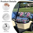 thumbnail image 6 of HUIACONG Floral Leaves Navy Easy On/Off Golf Cart Seat Covers 2 Piece, Breathable Soft Comfortable Golf Cart Seat Protector for EZGO 2-Seat Golf Carts, 6 of 7