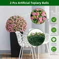 thumbnail image 5 of Home Decor Artificial Topiary Flower Balls Set of 2,Large Hanging Grass Ball for Home Wedding Decor, Indoor and Outdoor, 5 of 7