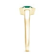 thumbnail image 3 of Rosec Jewels Certified Lab Grown Emerald Solitaire Engagement Ring for Women (0.8 Ct, AAAA Grade) - with Jewelry Box, 14K Yellow Gold, US 10.00, 3 of 8
