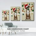 thumbnail image 4 of Christmas Boxer and Bauble Ball - Framed Gallery Wrapped Holiday Canvas - 17 x 25 - Gold Frame, 4 of 8