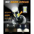 thumbnail image 6 of For Hyundai Elantra 2007 2008 2009 6000K Super Bright 2x 881/898/885 LED Fog Light Bulbs, 6 of 10