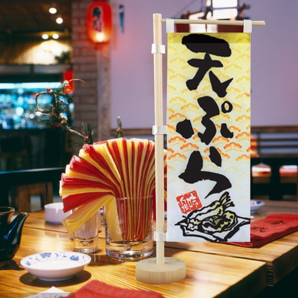 Mini bandera de espada japonesa para decoración de mesa/restaurante/bar (Tempura) Sywqhk Libre de BPA